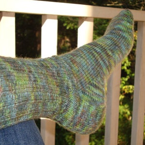 Knitting PATTERN: Basic Fingering Wt. Socks on DPNs Instant Download image 4