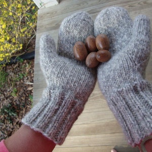 Basic Mittens for Women and Men Knitting Pattern