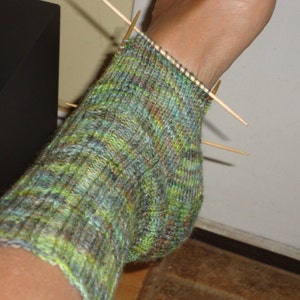 Knitting PATTERN: Basic Fingering Wt. Socks on DPNs Instant Download image 3
