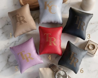 Almohadas modernas estampadas para relojes, cojines para exhibir joyas