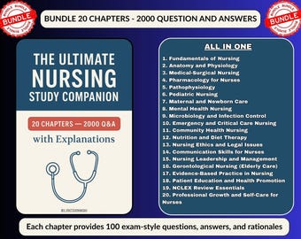 NCLEX Study Guide 2025 | 2000 Questions & Answers (PDF File)