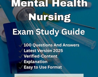 Guía de estudio de enfermería en salud mental / 100 preguntas y respuestas (descarga en PDF)