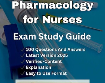 Guida allo studio per l'esame di farmacologia per infermieri / Edizione 2025 (download PDF)
