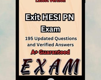 HESI PN Exam Study Guide: Uppdaterade frågor 2024/2025 (PDF-nedladdning)