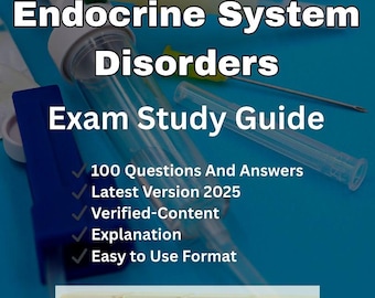 Guía de estudio sobre trastornos del sistema endocrino / Preparación para el examen de enfermería (Descarga en PDF)