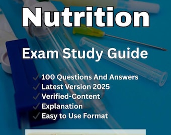 Guía de estudio de nutrición para enfermería / 100 preguntas y respuestas, edición 2025 (descarga en PDF)