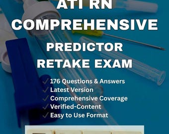 ATI RN Comprehensive Predictor Retake Exam: 176 Verified Questions (PDF Download)