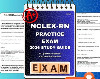 NCLEX-RN övningsfrågor för 2026 | 34 frågor och svar | PDF-nedladdning