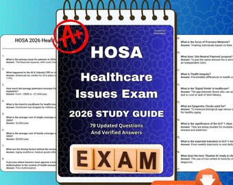 Studieguide för HOSA 2026 Hälso- och sjukvårdsexamen | 79 frågor och svar | PDF-nedladdning