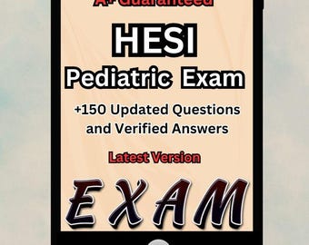 Examen HESI Pediátrico: Preguntas y respuestas actualizadas (Descargar PDF)