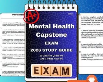 Studiehandledning för examen i psykisk hälsa och omvårdnad | 29 övningsfrågor (PDF)