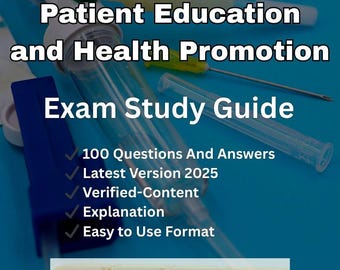 Studieguide för patientutbildning | 100 NCLEX-frågor och svar (PDF-nedladdning)