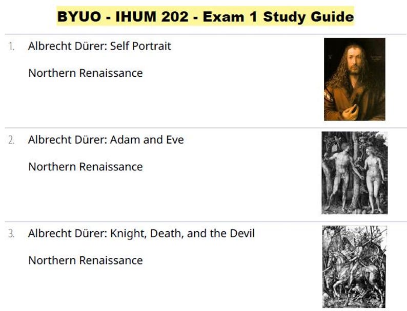 Ihum Fun BYUO - IHUM 202 Exam 1 | 43 Study Questions and Answers | PDF Download ...