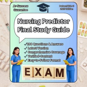 RN Predictor Study Guide  Exam | 198 Questions & Answers – Nursing Exam Prep