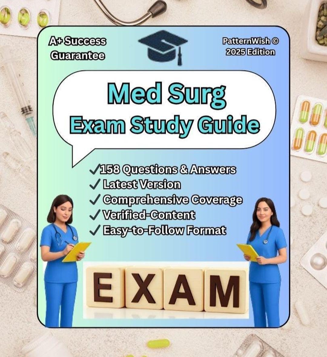 Med Surg Study Guide Exam | 158 Updated Questions & Verified Answers - Etsy