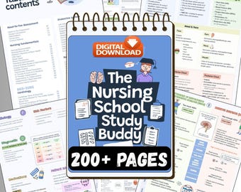 Compañero de estudio para la escuela de enfermería / 227 páginas / Apuntes del NCLEX, Medicina, Cirugía, Farmacología y Pediatría / Descargar PDF