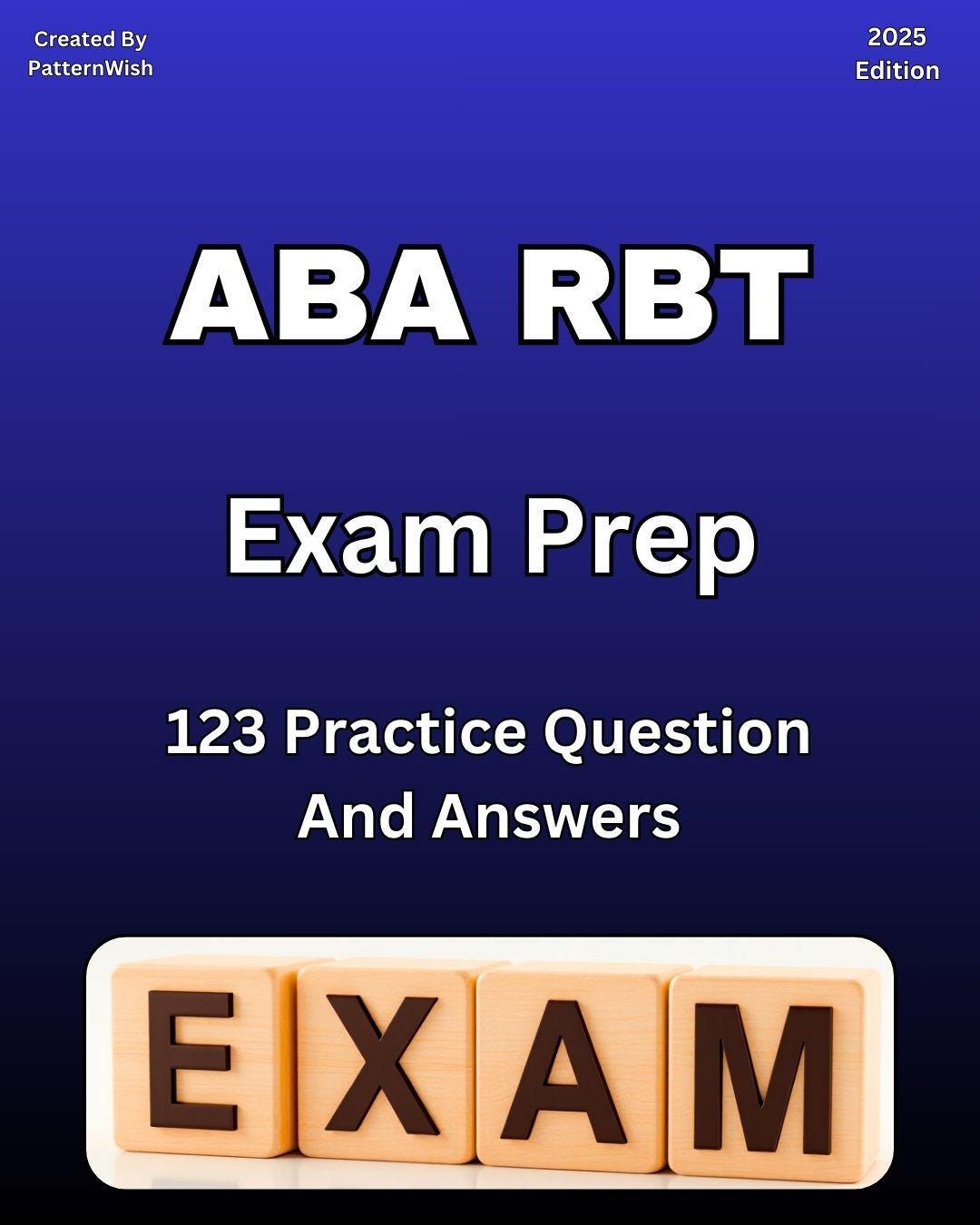 ABA RBT Exam Prep | 123 Questions & Answers | PDF Download - Etsy