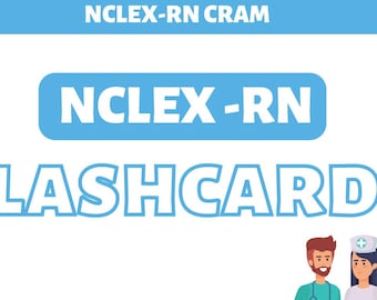 Guía de tarjetas de estudio NCLEX-RN / 121 páginas / Descarga digital en PDF