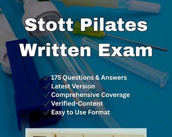 Stott Pilates Exam Study Guide: 147 Verified Questions (PDF Download)