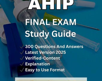 Guía de estudio para el examen final de AHIP: 300 preguntas y respuestas (PDF descargable)