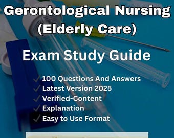 Studiehandledning för gerontologisk omvårdnad | NCLEX-förberedelse för äldreomsorg (PDF-nedladdning)