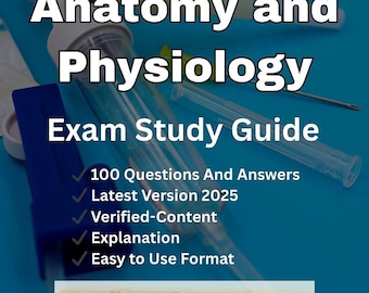 Guía de estudio de anatomía y fisiología / 100 preguntas y respuestas para la preparación del NCLEX (PDF)