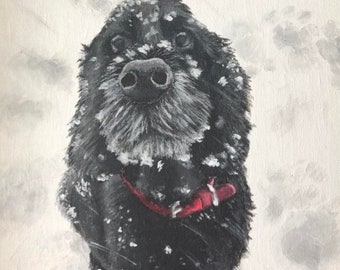 Custom Pet Paintings acrylic on canvas board