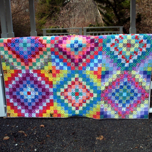 Twin to Double Quilt in Kaffe Fassett Fabrics