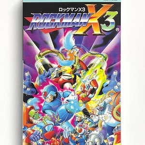 Rockman X3/Megaman X3 SFC - Neu hergestellte Pappschachtel Es ist eine leere Schachtel.