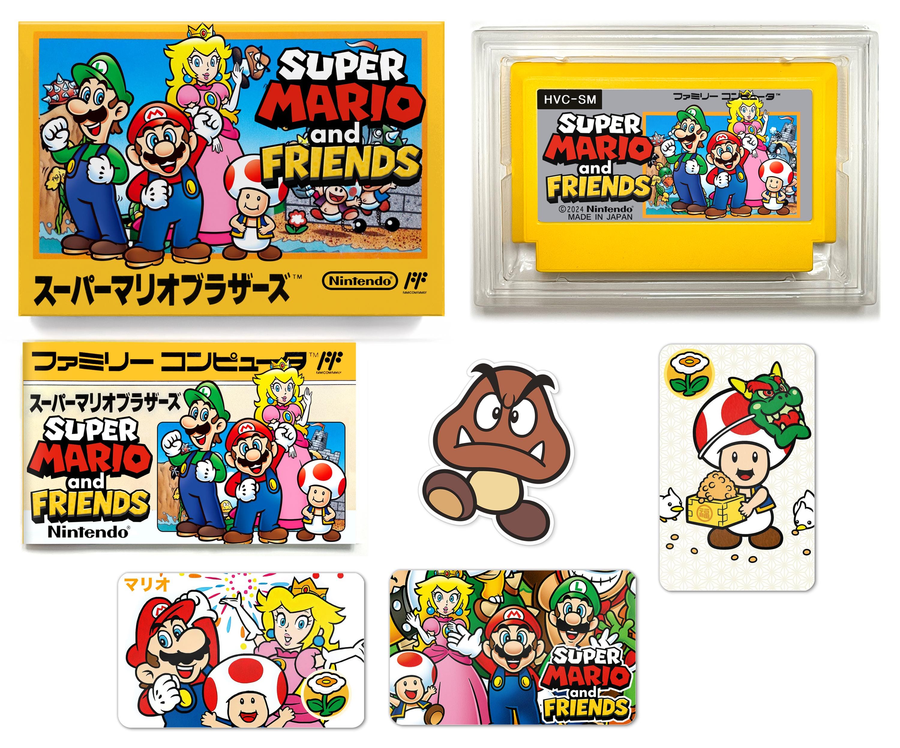 Super Mario and Friends / Famicom/ Rare Game Box Set - Etsy