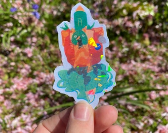 Korok space program Shattered glass sticker