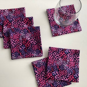 Cocktail Napkins Beverage Napkins, Party Napkins Cloth Cocktail Napkins set of 6 or 8 image 6