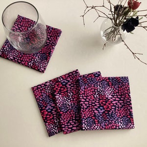 Cocktail Napkins Beverage Napkins, Party Napkins Cloth Cocktail Napkins set of 6 or 8 image 1