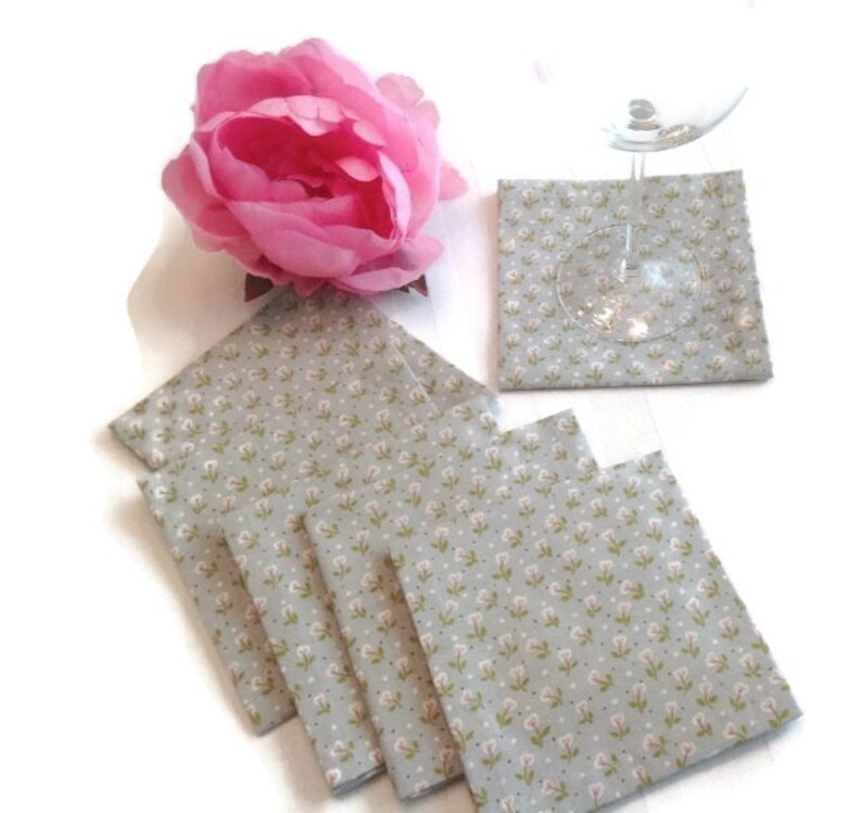 Eco Friendly Cotton Cocktail Napkins Appetizer Napkins Etsy