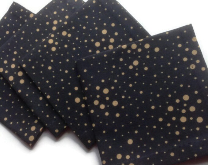 Navy Blue Cocktail Napkins Eco Friendly 100 Cotton Party Etsy