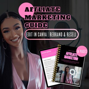 PLR Affiliate Marketing Guide | Edit in Canva | Master Resale Rights | Passive Extra Residual Income | Resell Rebrand | Digital E-Guide