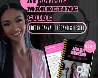 PLR Affiliate Marketing E-Guide | Canva Bearbeiten, Wiederverkaufsrechte (Digitaler Download)