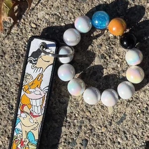 Anime Ed Edd Eddy Cartoon Sleutelhanger Nostalgisch Polsbandje Sleutelhanger Heren Unisex Sleutelhanger Telefoon Charme
