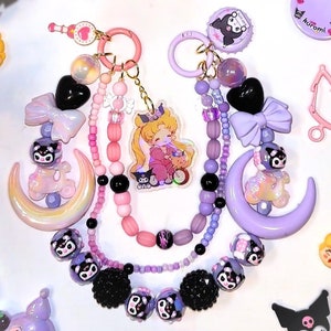 Sailor Kuku Moon Anime Keychain Phone Strap One Of A Kind Kawaii Cute Keychain Handmade One Of A Kind