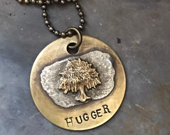 Tree Hugger naturalist necklace