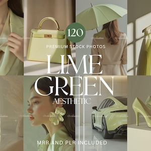 Green Stock Photos Fashion Luxury Photos Faceless Marketing Photos Lifestyle Stock Photos Lime Green Mrr Plr Bundle Aesthetic Photos