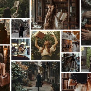 Dark Academia Stock Photos Moody Aesthetic Vintage Photos Old Sepia Stock Photos Scholarly Classic Photos Old School Social Media Website image 2