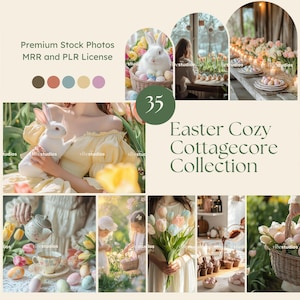 Pasen Stock Foto&#39;s Gezellig Pasen Cottagecore Photos Esthetic Faceless Photos MRR PLR Photos Instagram Reel Cover Foto&#39;s Paaszondag