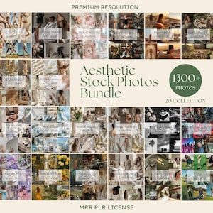 1300+ Aesthetic Stock Photos Bundle Faceless Minimalist Images for Social Media Website Digital Marketing Photos Ai Images Mrr Plr Photos