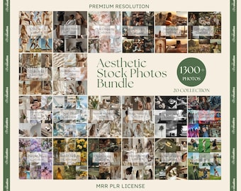 1300+ Aesthetic Stock Photos Bundle Faceless Minimalist Images for Social Media Website Digital Marketing Photos Ai Images Mrr Plr Photos