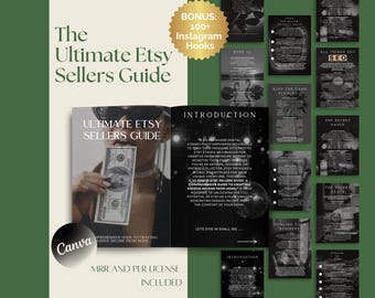 Ultimate Etsy Sellers Guide For Beginners Done For You Guide Ebook With MRR PLR Digital Marketing Faceless Business Guide Business Guide