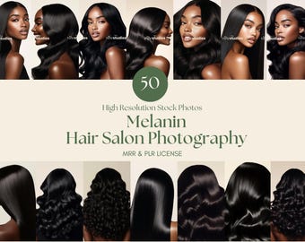 Melanin Stock Photos Hair Salon Photos Melanin Hair Photography Melanin Luxury Hair Instagram Reel Cover MRR PLR Photos Digital Marketing