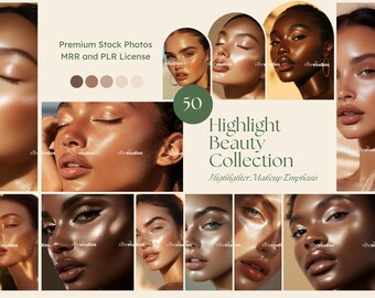 Highlight Beauty Stock Photos Highlighter Makeup Photos Beauty Highlighter Makeup Aesthetic Portrait Stock Photos Digital Marketing Mrr Plr