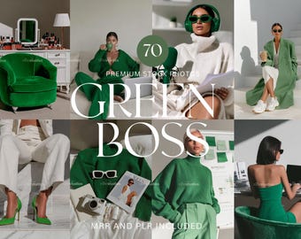 Boss Stock Photos Aesthetic Boss Babe Entrepreneur Photos Green Fashion Photos Faceless Marketing MRR PLR Stock Photos CEO Office Aesthetic