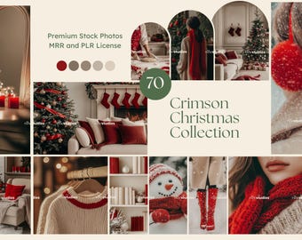 Fotos de stock navideñas Fotos navideñas estéticas rojas Fotos navideñas minimalistas de lujo Elegante marketing sin rostro Instagram Reel Cover MRR